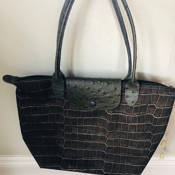 longchamp croc print
